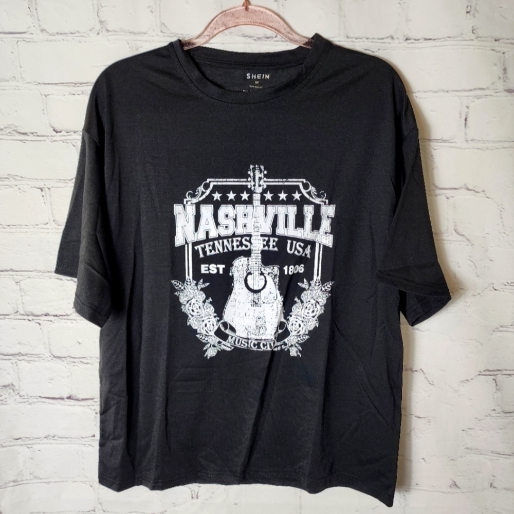 SHEIN over size NASHVILLE t-shirt size M NWT